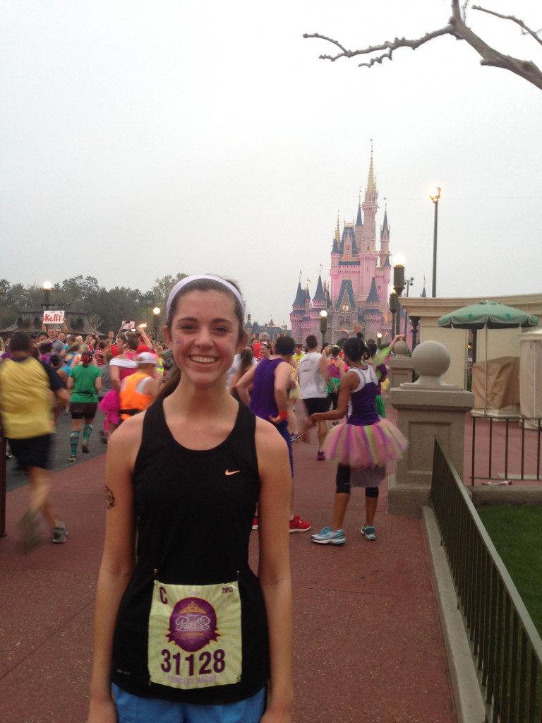 Entering Magic Kingdom Disney Princess Half Marathon Race Day 