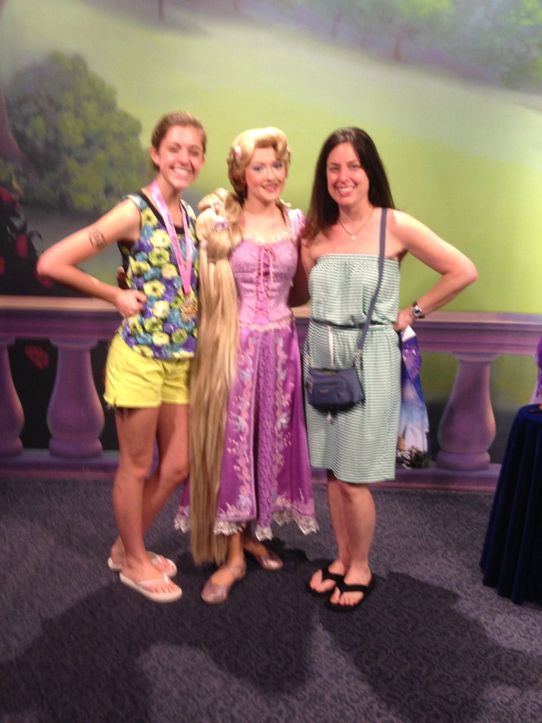 Disney Princess Half Marathon Meeting Rapunzel at Magic Kingdom