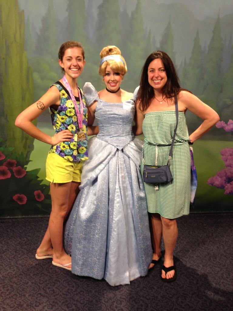 Disney Princess Half Marathon Meeting Cinderella at Magic Kingdom