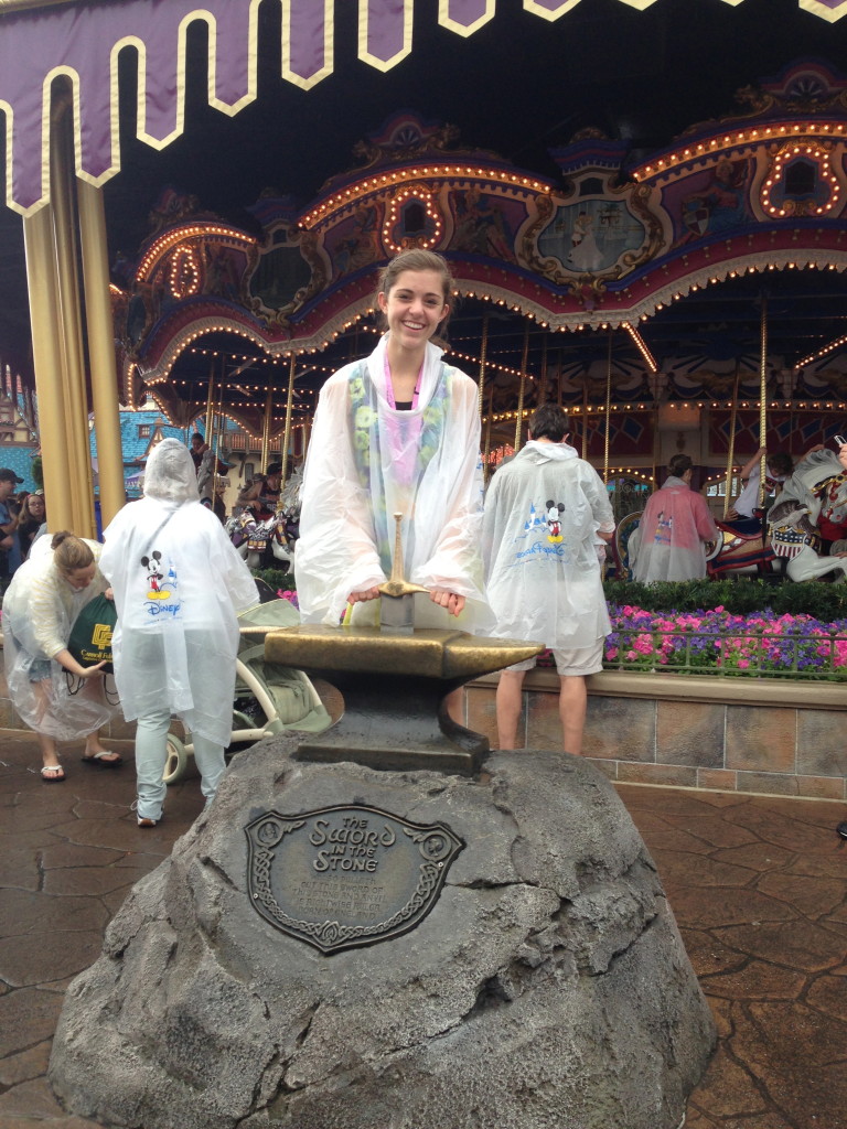 Disney Princess Half Marathon Couldn't get the sword out of the stone
