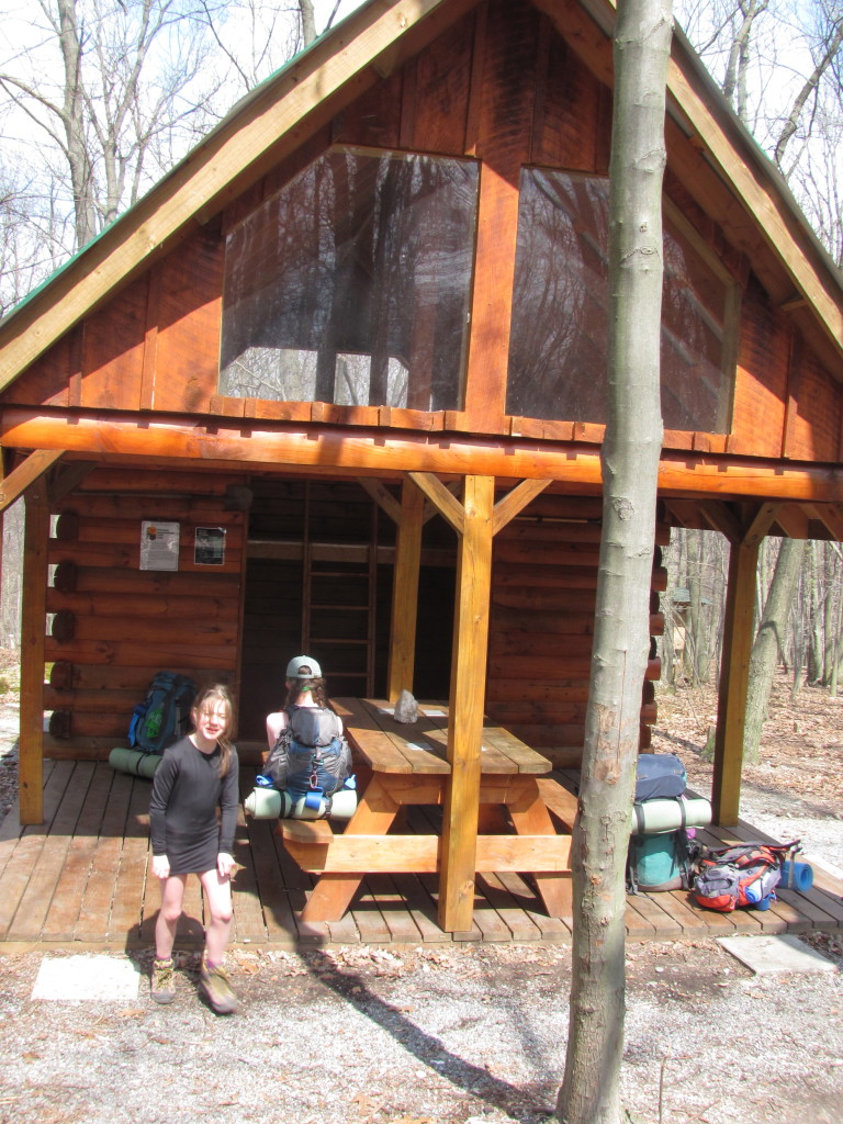 Backpacking with kids New Ensign Cowell Shelter on the Appalachian Trail