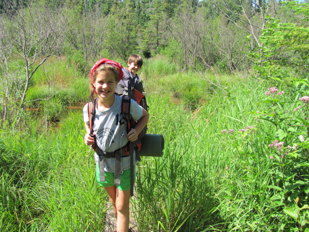 Maya on the Mount Franklin Trail in Isle Royale National Park