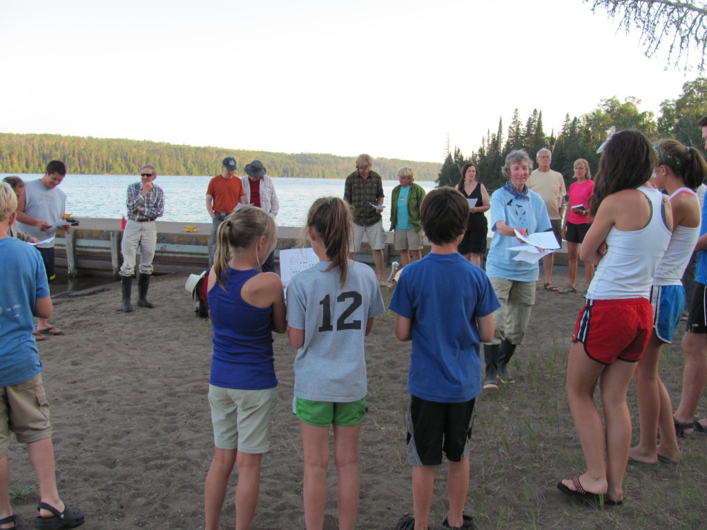 Singing with Candy Peterson at Daisy Farm in Isle Royale National Park