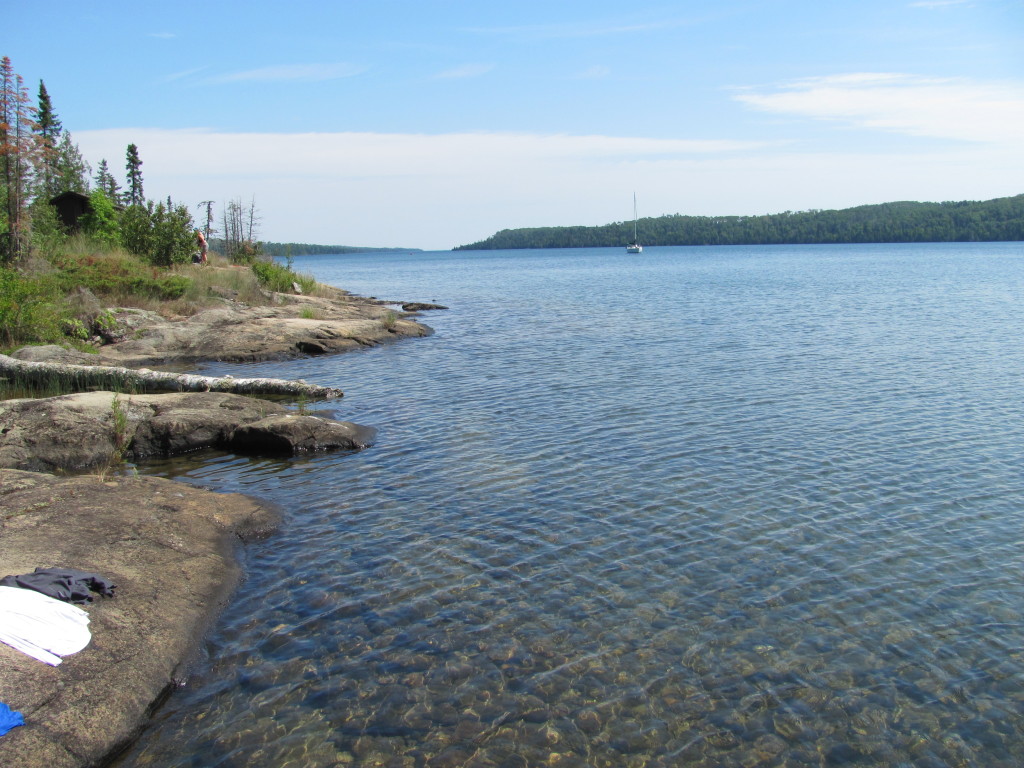 Our "Front Yard" in Moskey Basin at Isle Royale National Park