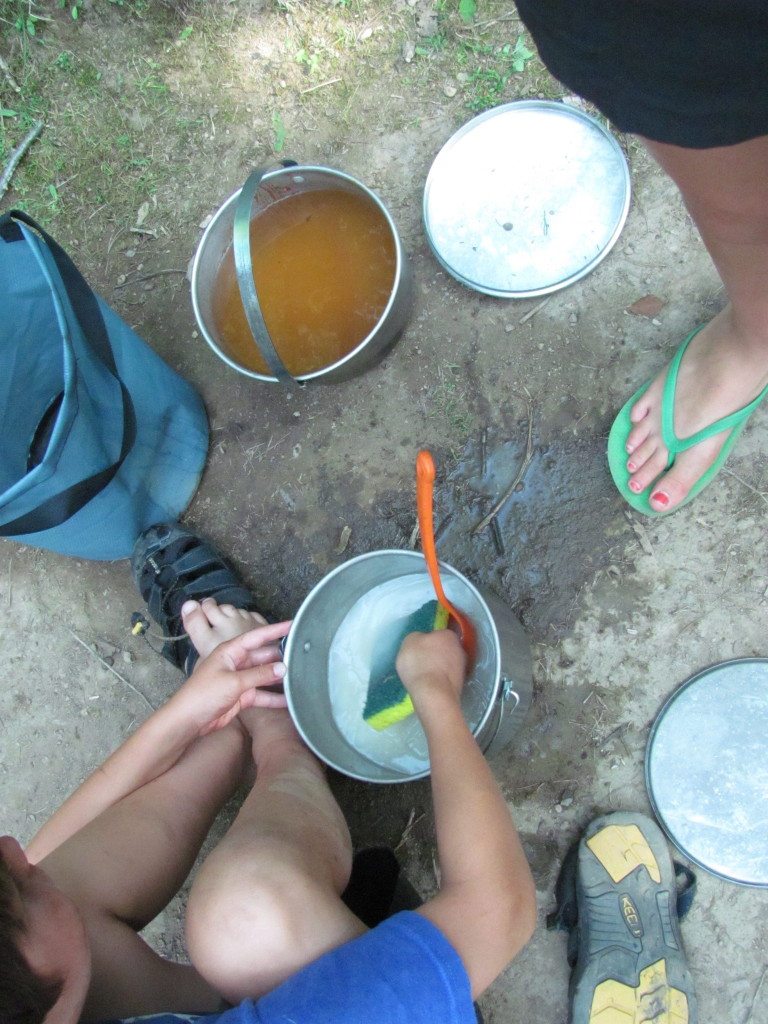 Family Backpacking Kitchen