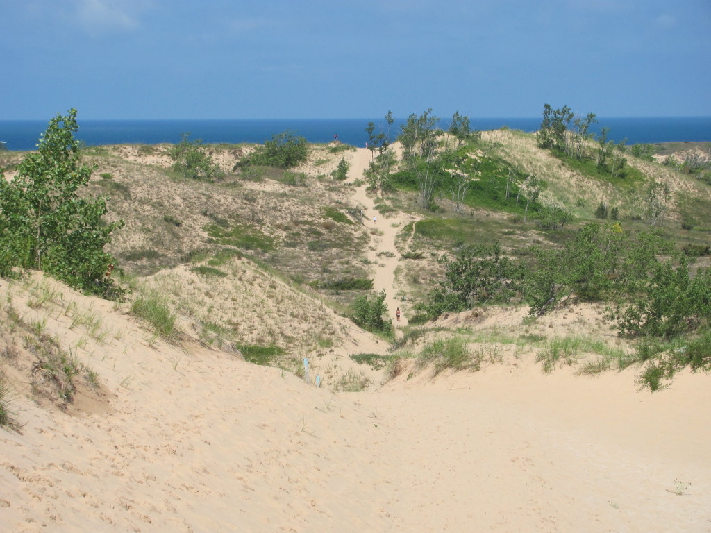 Almost There!  The Dune Climb at Sleeping Bear Dunes National Lakeshore