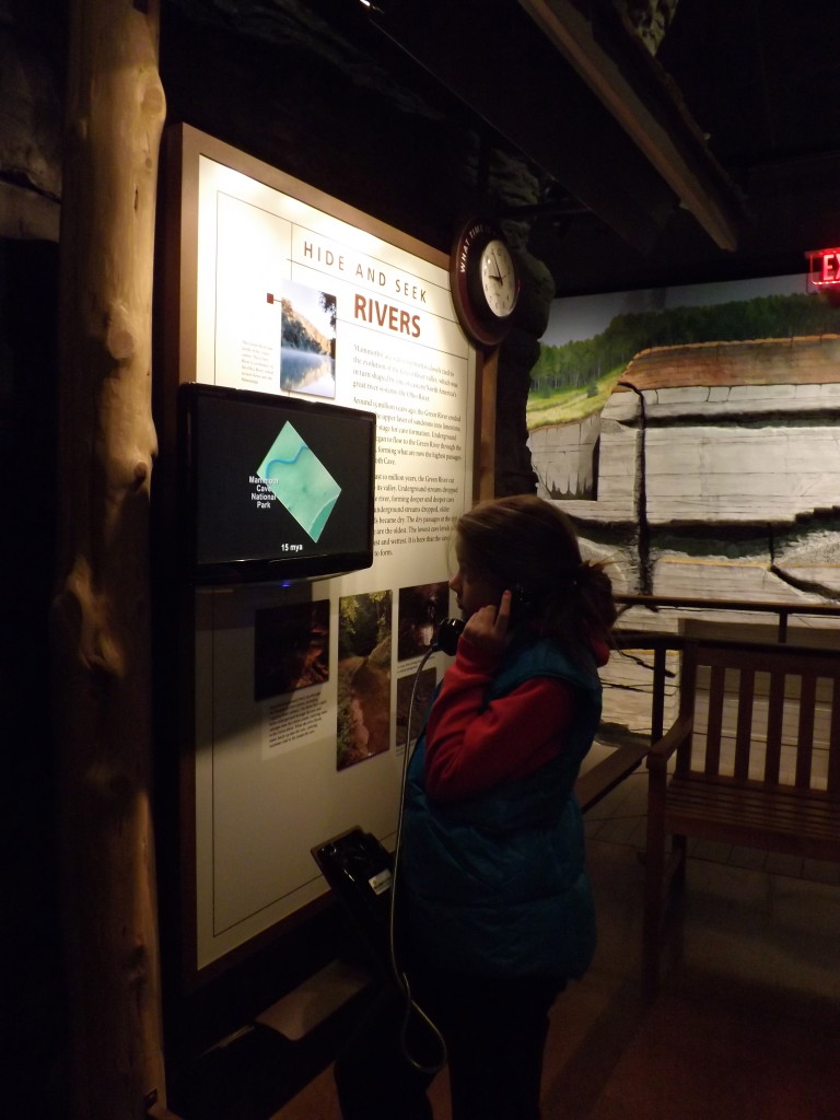 Touring the Exhibits in Mammoth Cave National Park before the Violet City Lantern Tour