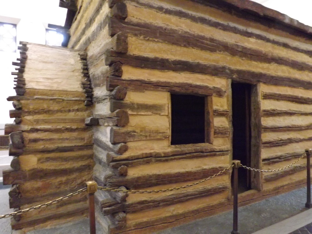 Symbolic Birthplace Cabin Inside the Memorial Building at Abraham Lincoln Birthplace National Historical Site