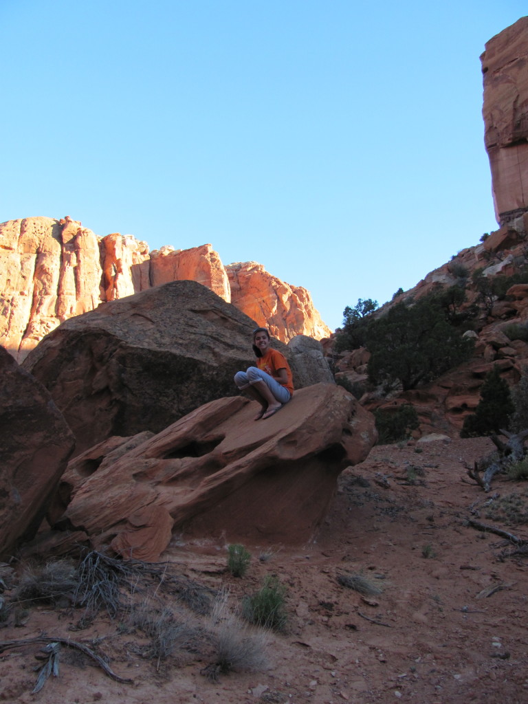 Backpacking Capitol Reef: Exploring Our Camp in Chimney Rock Canyon in Capitol Reef National Park
