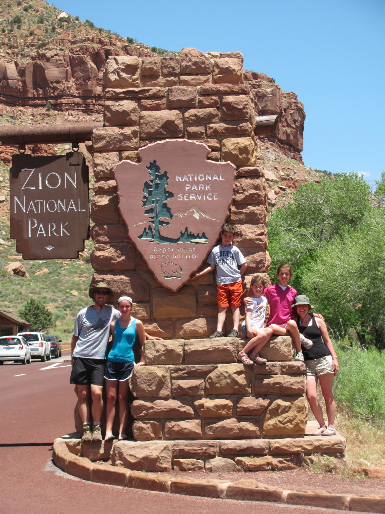 Entering Zion National Park