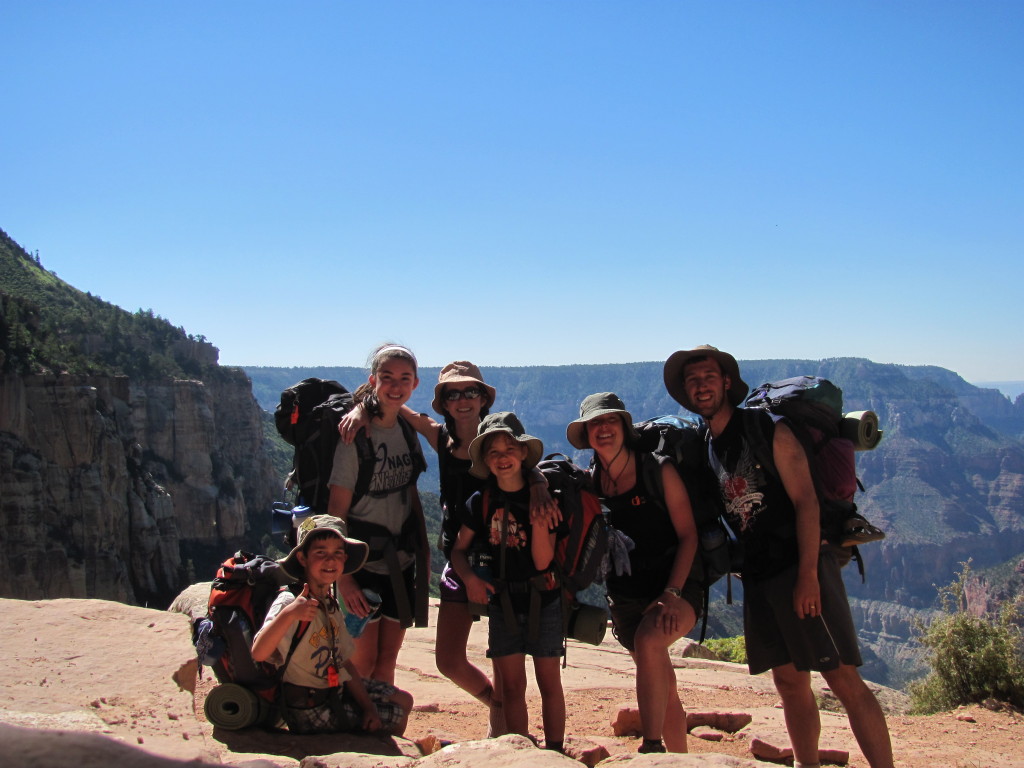 Grand Canyon Rim to Rim with kids- Coconino Overlook