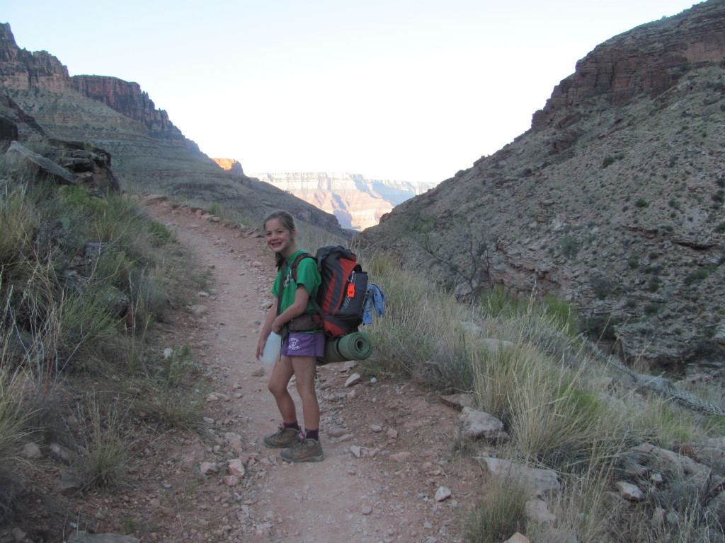 Grand Canyon Rim to Rim with kids:  Heading to Phantom Ranch in Grand Canyon National Park