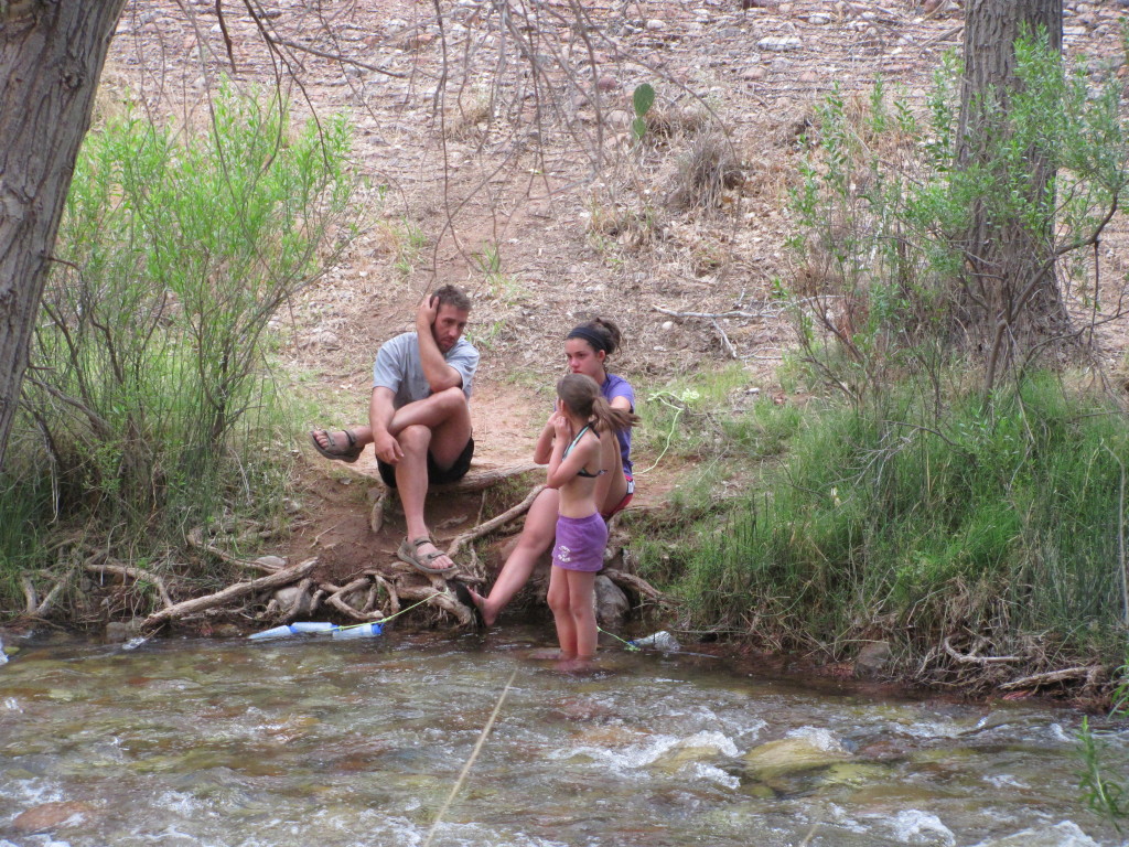 Grand Canyon Rim to Rim with kids: Relaxing at Our Bright Angel Campsite 