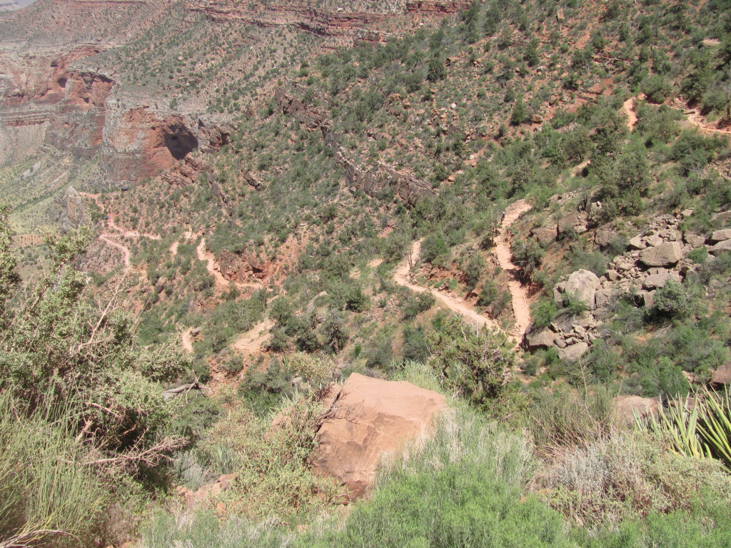 Grand Canyon Rim to Rim with kids: Views From the Bright Angel Trail