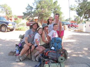 Grand Canyon Rim to Rim with kids: After- The Bright Angel Trailhead on the South Rim. We Loved Hiking the Grand Canyon!