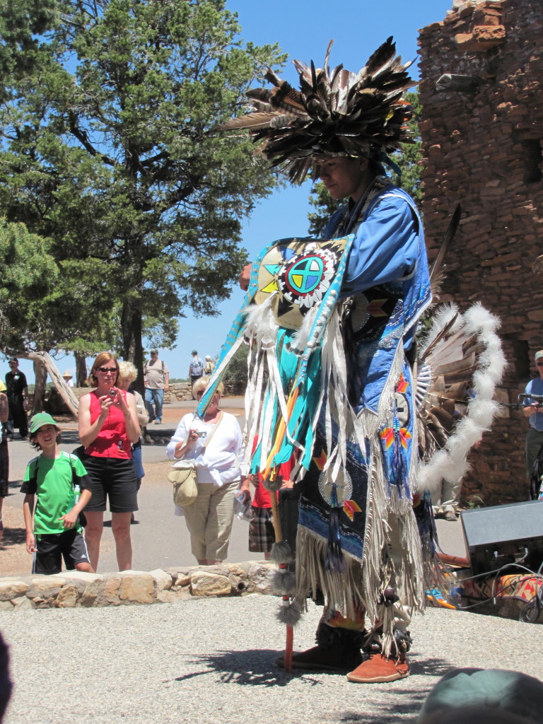 Grand Canyon Rim to Rim with kids: Native American Performers at Hopi House