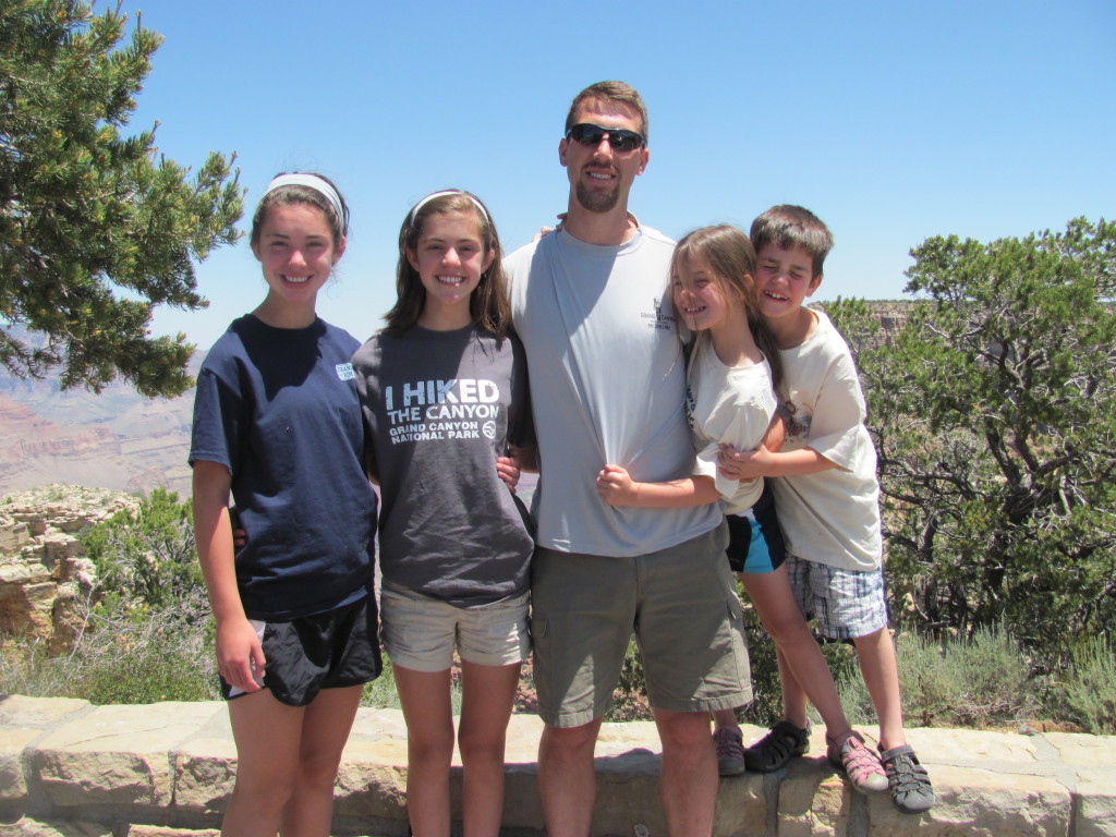 Grand Canyon Rim to Rim with kids: Daddy's Back! 