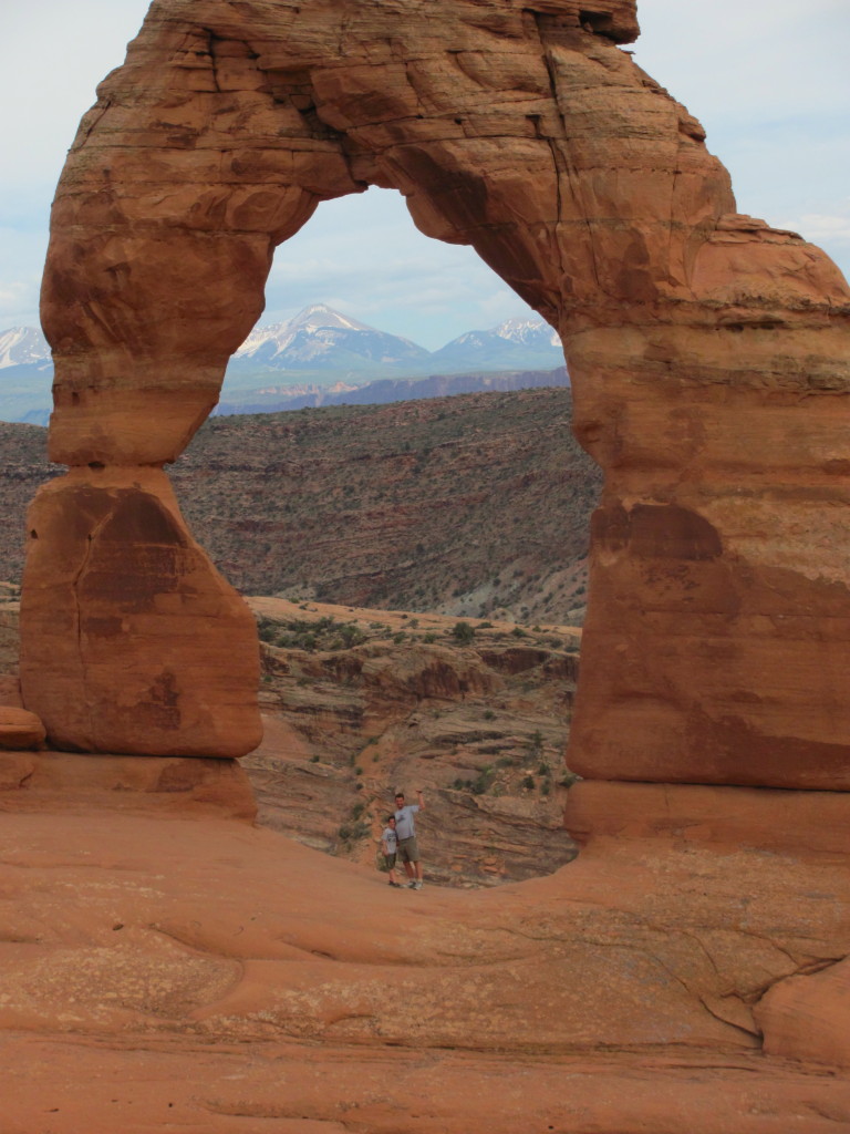 Dave and Garrett at Delicate Arch in Arches National Park