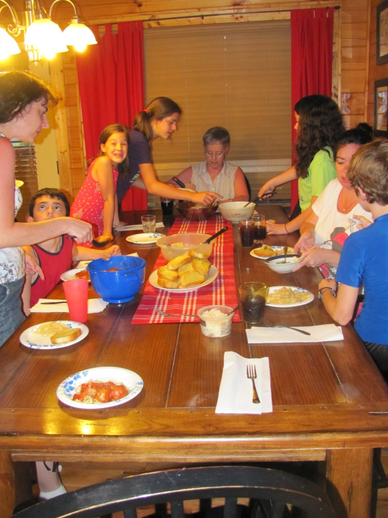 Eating Together in Smoky Mountains National Park - Multi-Generational Vacation