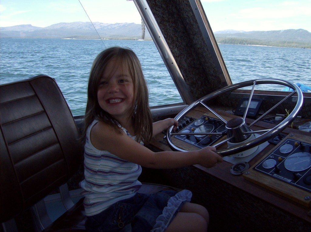 Captain Maya on the Jenny Lake Shuttle: Tent Cabin Camping in Grand Teton 