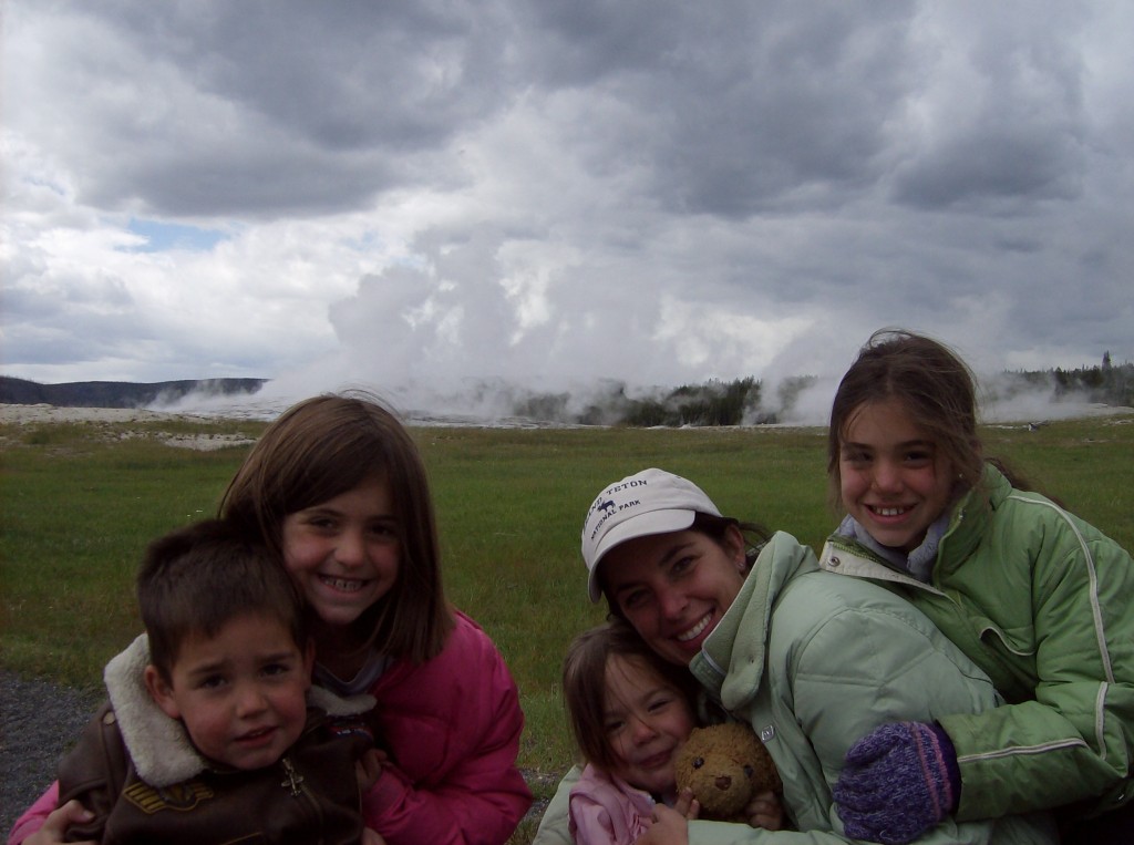 Yellowstone with kids: Old Faithful