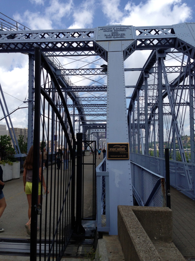 Crossing the Purple People Bridge