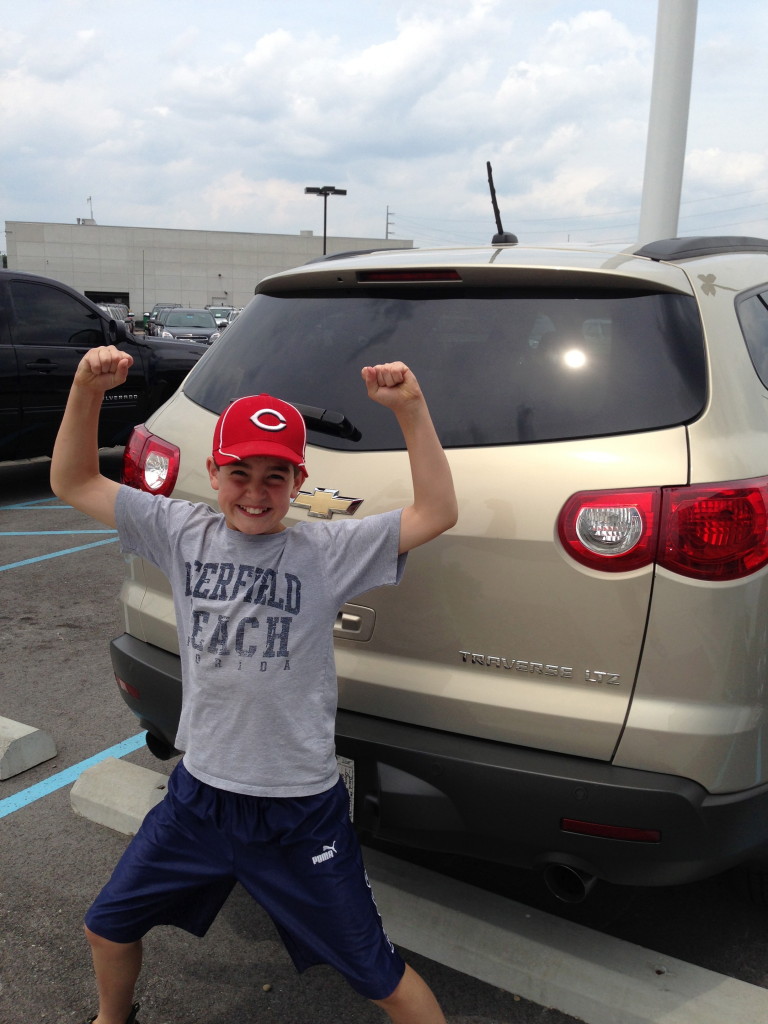 Garrett loves Our New (to us) Traverse