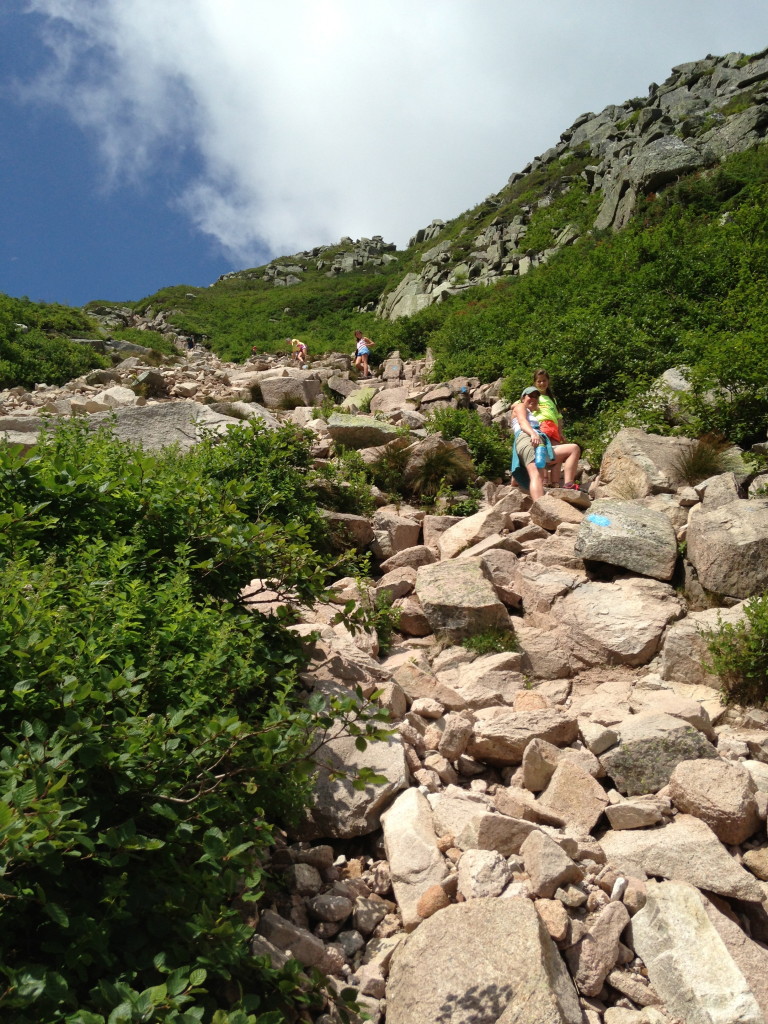 Climbing Mt. Katahdin with kids: Saddle Trail in Baxter State Park