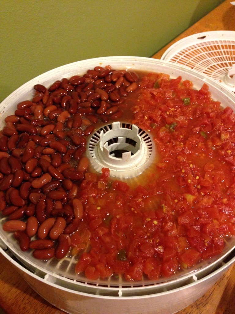 Kidney Beans and Diced Tomatoes for Dehydrated Chili Con Carne