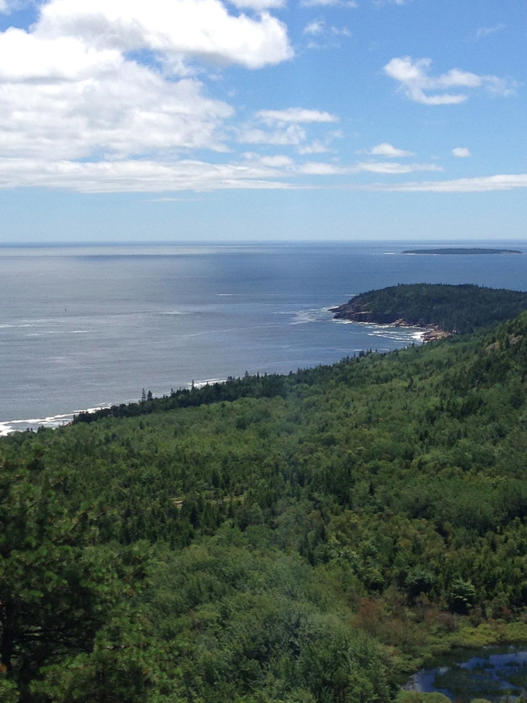 Views for the Beehive Trail in Acadia National Park