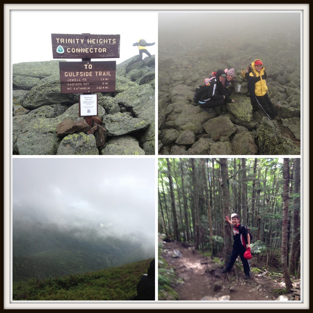 Climbing Mt. Washington with kids: Descending Mt. Washington on the Jewell Trail
