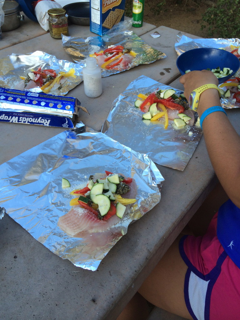 Italian Style Tilapia Foil Packets on the Grill